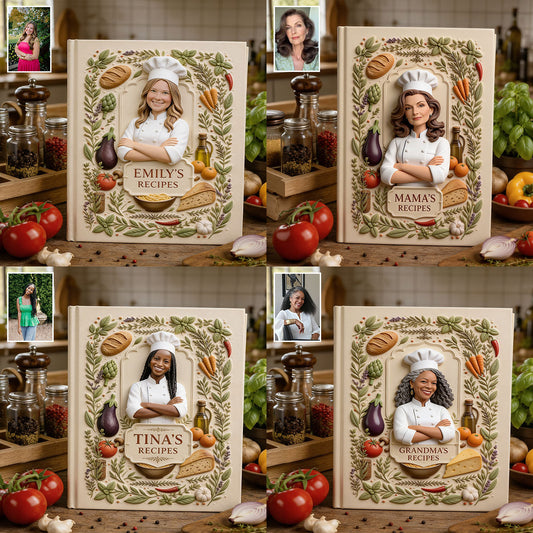 My Secret Recipes - Personalized Cooking Leather Journal