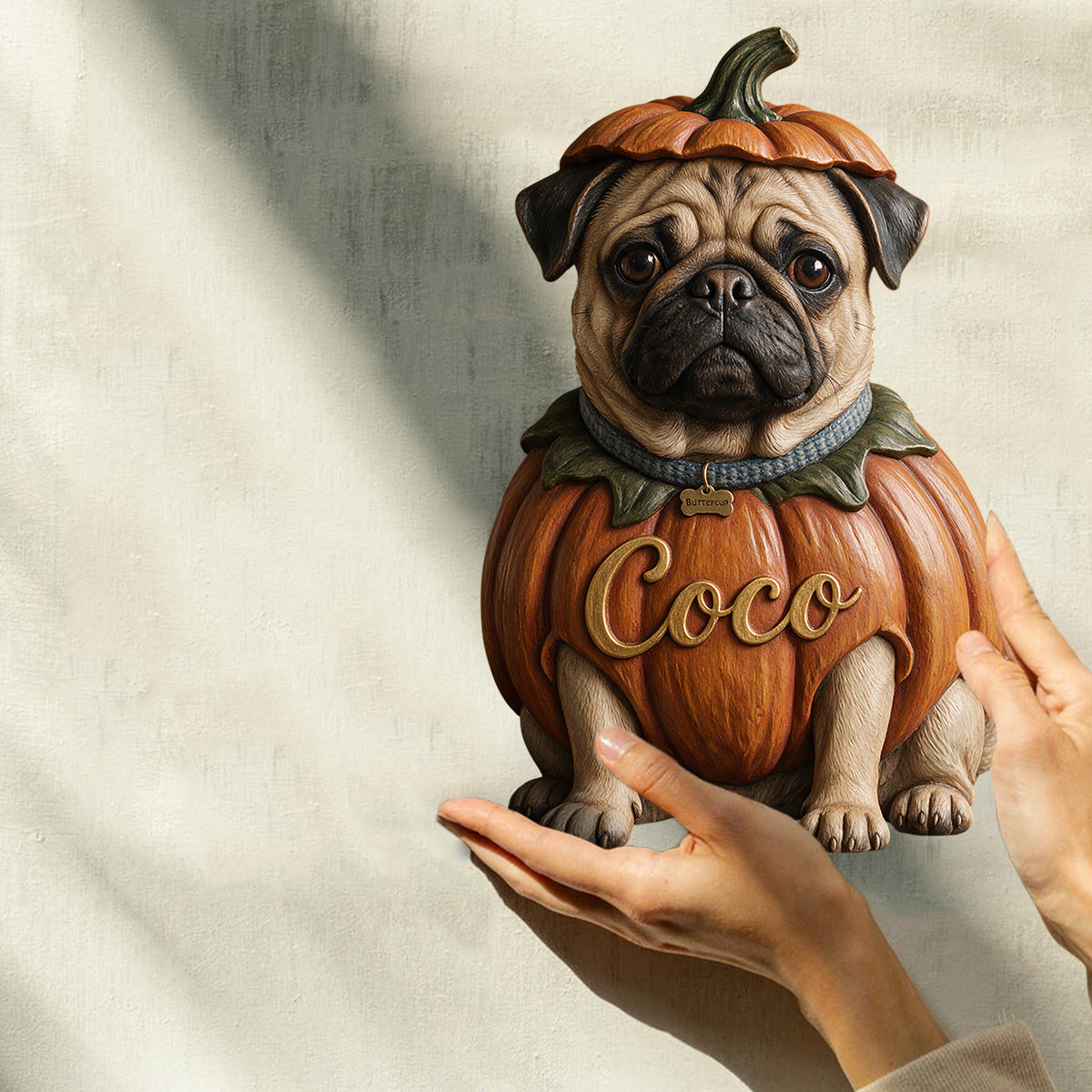 There's Some Horrors In This House - Personalized Dog Custom Shaped Wood Plaque