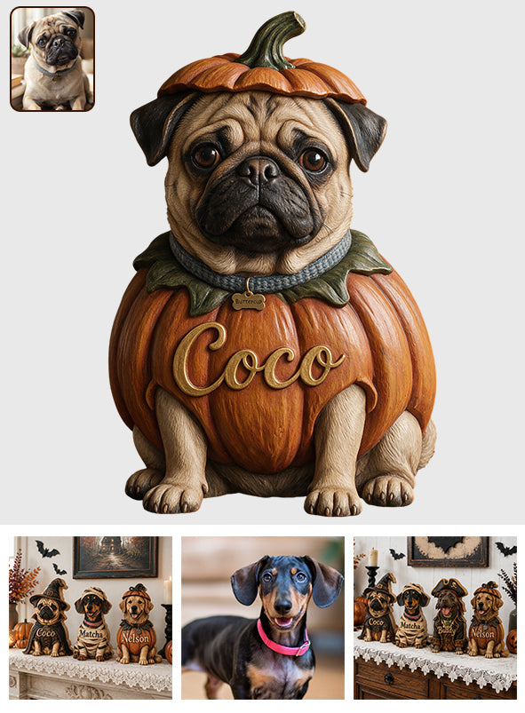 There's Some Horrors In This House - Personalized Dog Custom Shaped Wood Plaque
