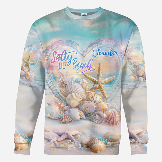 Salty Lil Beach - Personalized Sea Lover All Over Shirt