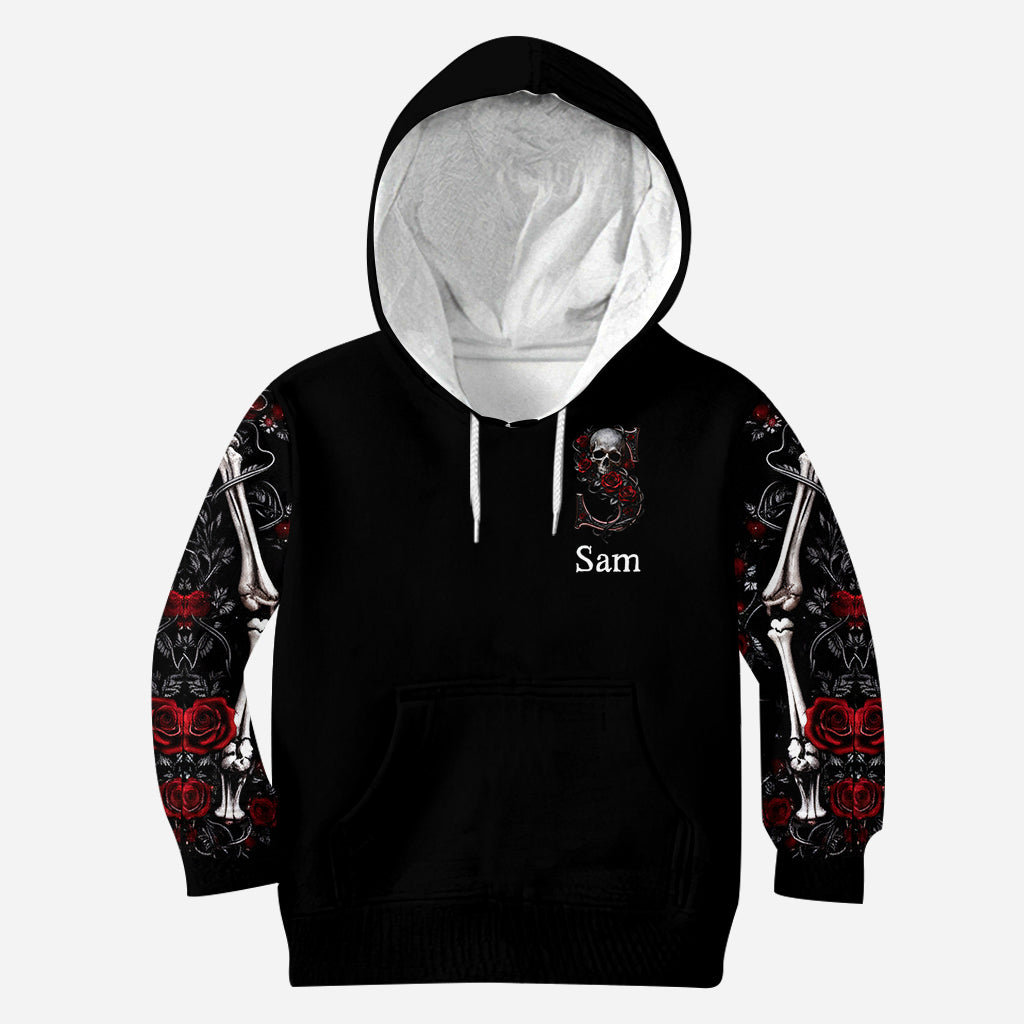 Rose & Skull - Personalized Skull All Over Shirt