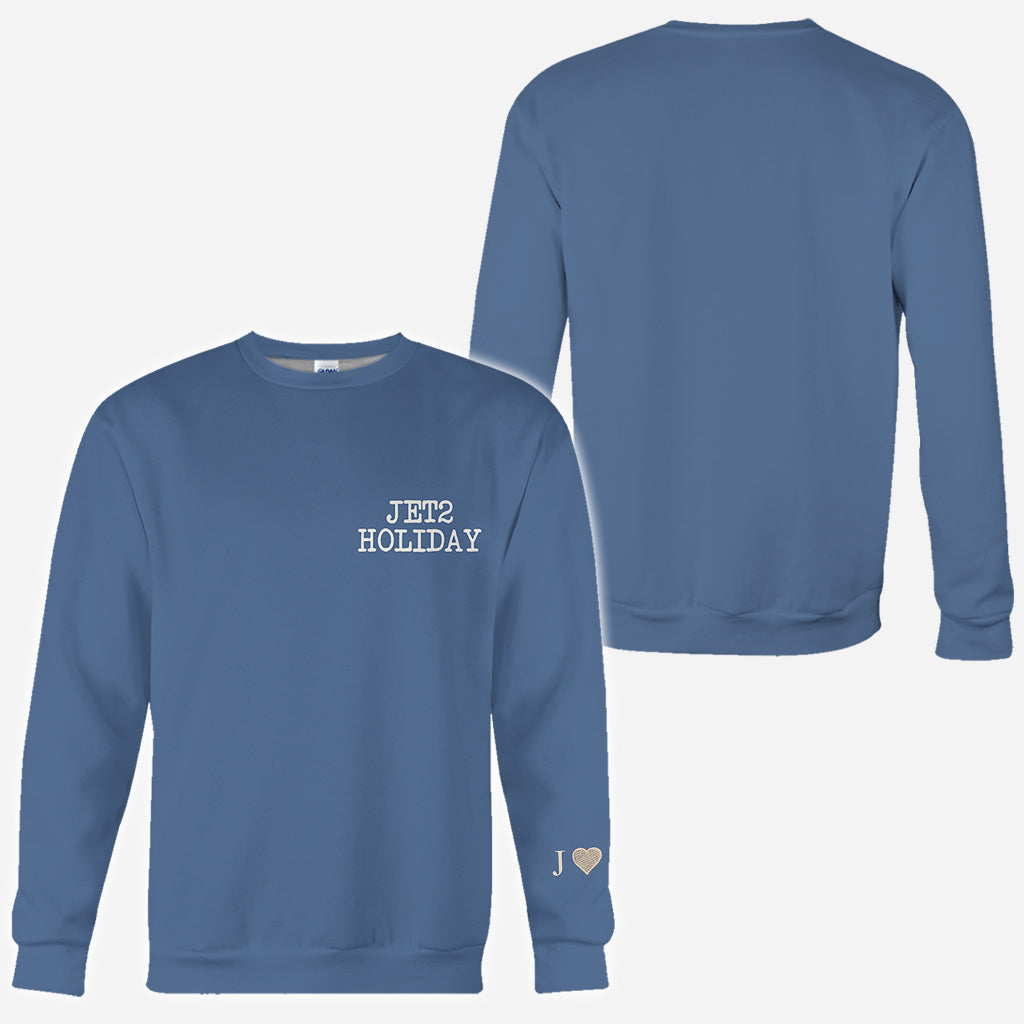 My Girlfriend Beats Me Nothing Beats A Jet2 Holiday - Personalized Couple All Over Shirt