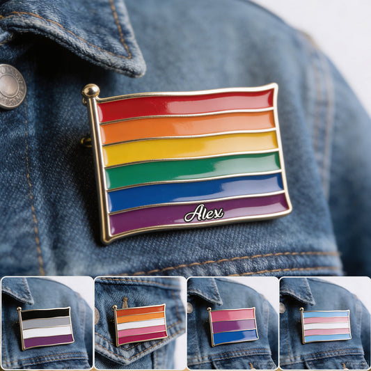 Proud Of Me - Personalized LGBT Support 3D Embossed Enamel Pin