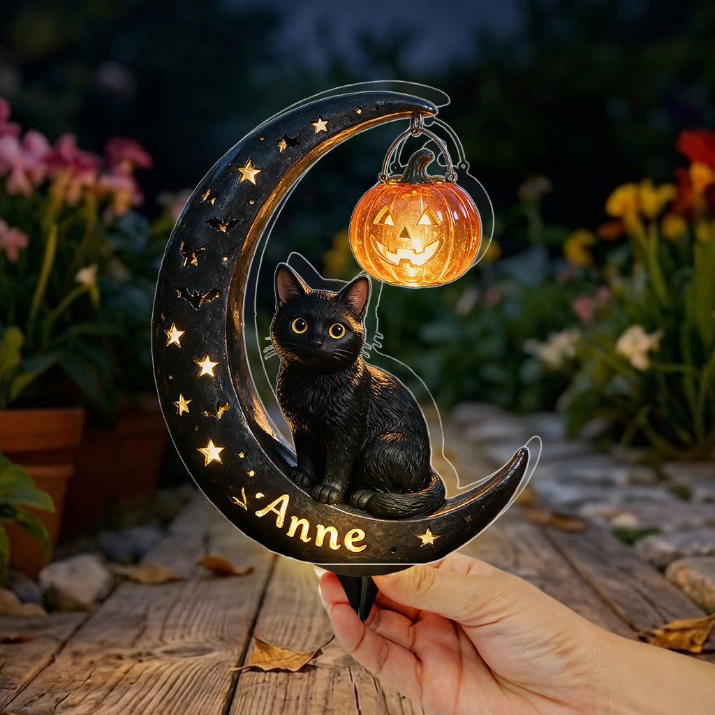 Halloween Cat - Personalized Cat Solar Acrylic Light