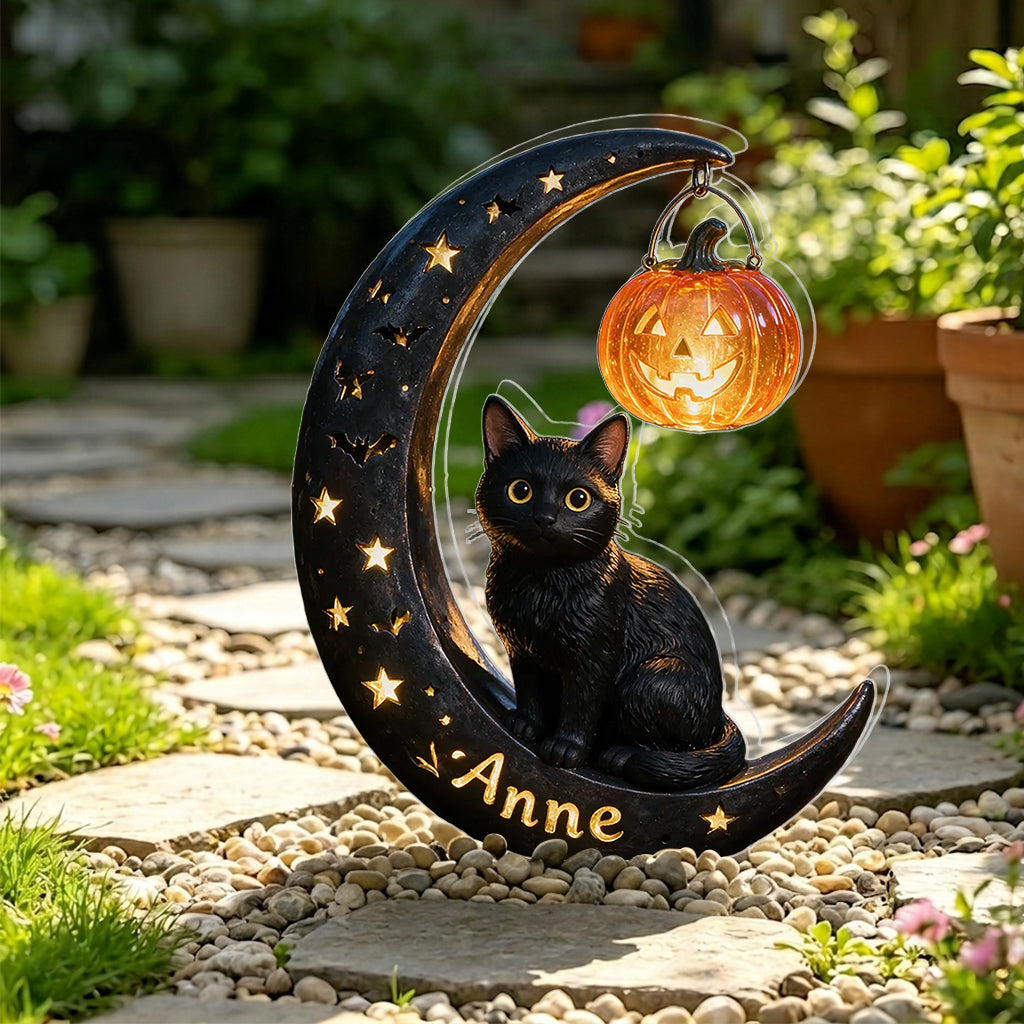 Halloween Cat - Personalized Cat Solar Acrylic Light