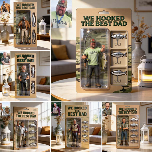Personalized Gift for Fishing Dad, Fishing Lover Gift - Personalized Fishing Custom Shaped Acrylic Plaque