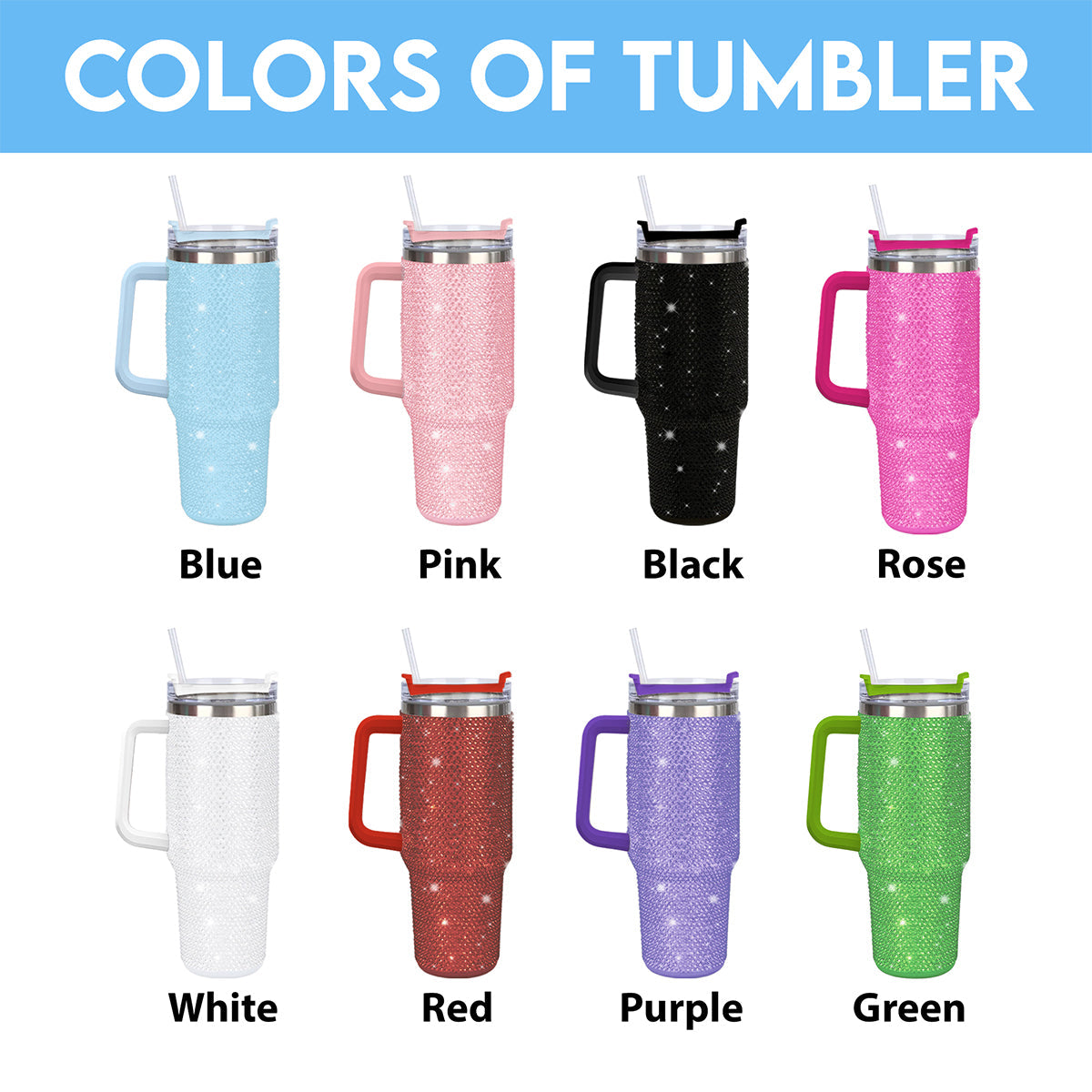 This Witch Fights Back - Personalized Breast Cancer Awareness Rhinestone Tumbler With Handle