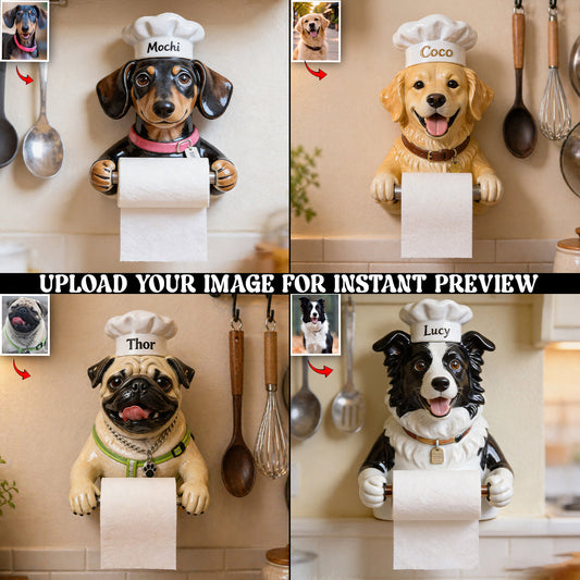 World's Best Sous Chef - Personalized Dog Paper Holder