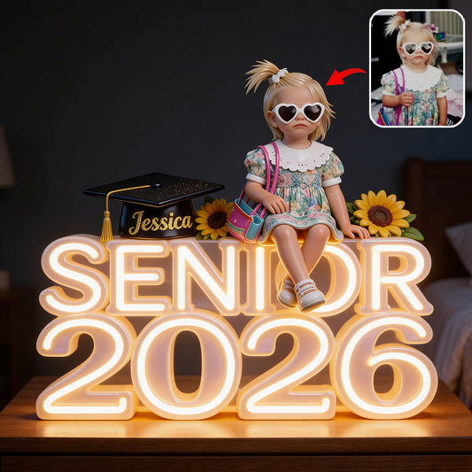 Senior 2026 - Personalized Graduation Acrylic LED Night Light
