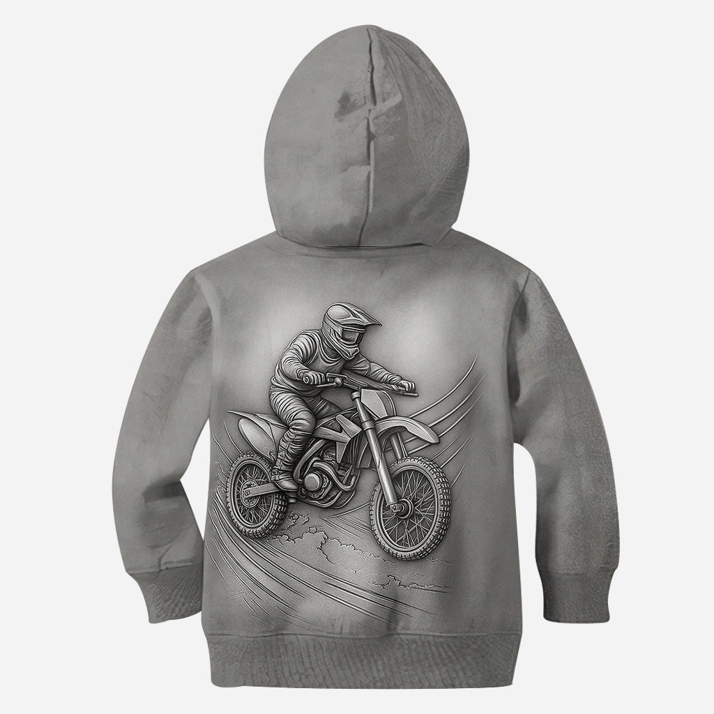 Metalic Dirt Bike/ Motocross - Personalized Dirt Bike All Over Shirt