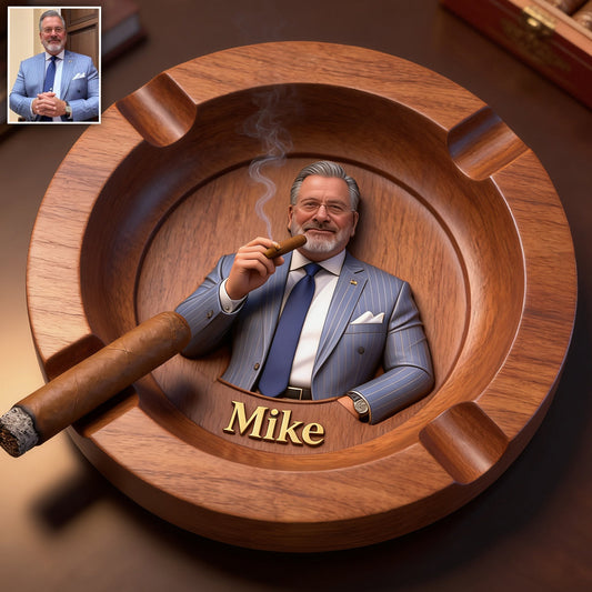 Luxury Gentleman Gift - Personalized Luxury Ashtray For Cigars