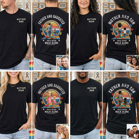 You'll Never Walk Alone - Personalized Autism Awareness All Over Shirt