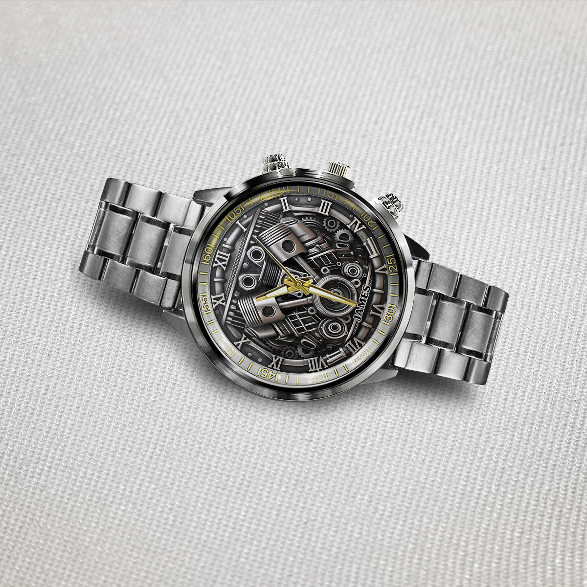 Powerful V8 Engine - Personalized Car Lover Hand Watch