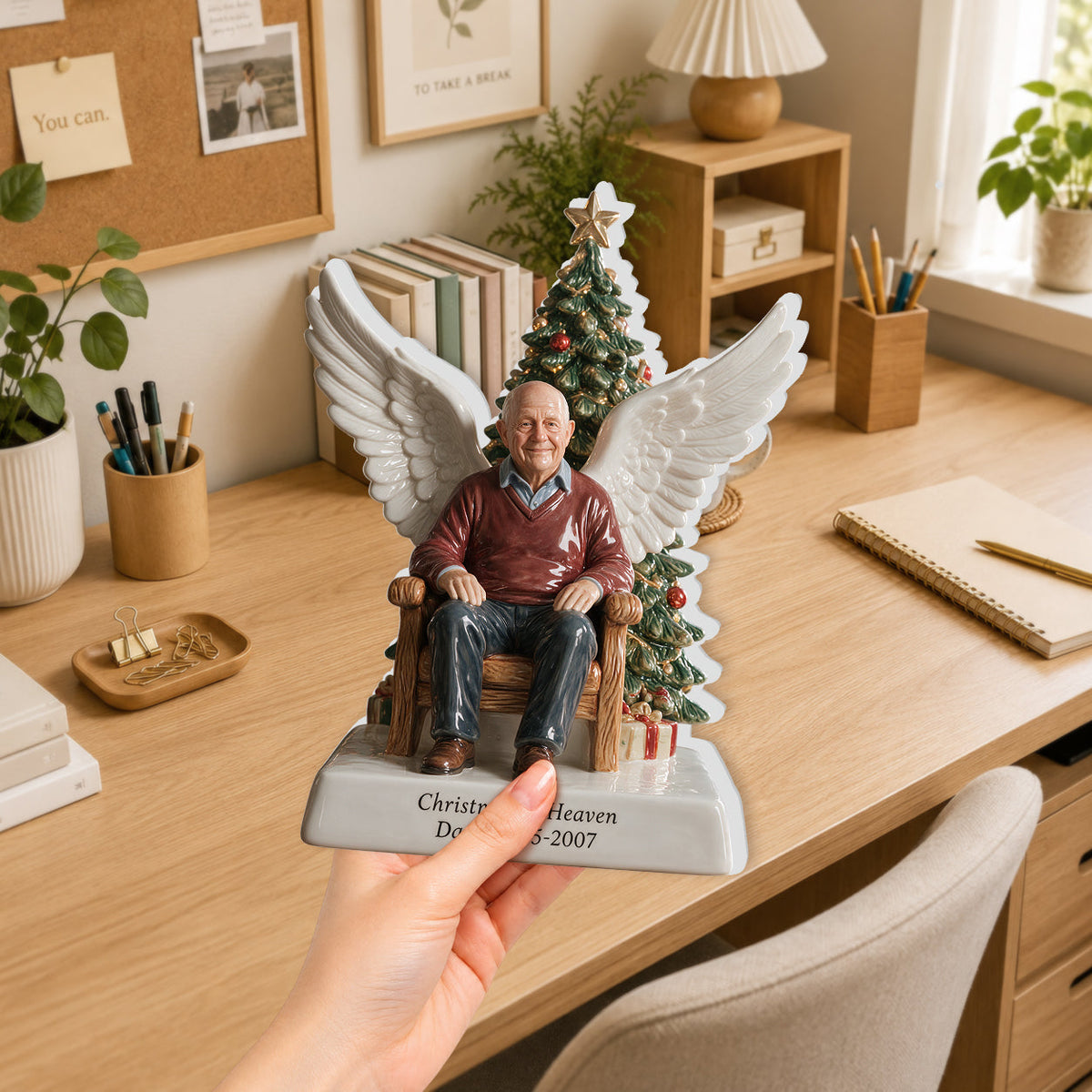 Christmas In Heaven - Personalized Memorial 3D Plaque