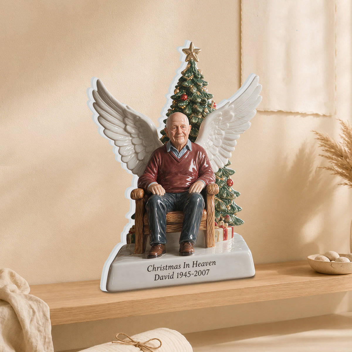 Christmas In Heaven - Personalized Memorial 3D Plaque