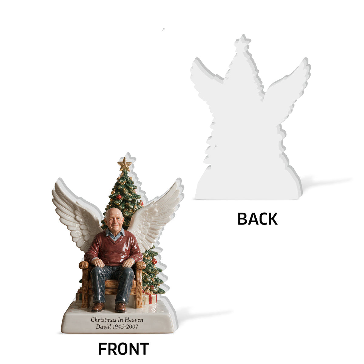 Christmas In Heaven - Personalized Memorial 3D Plaque