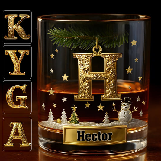 Merry Christmas! - Personalized Family Whiskey Glass