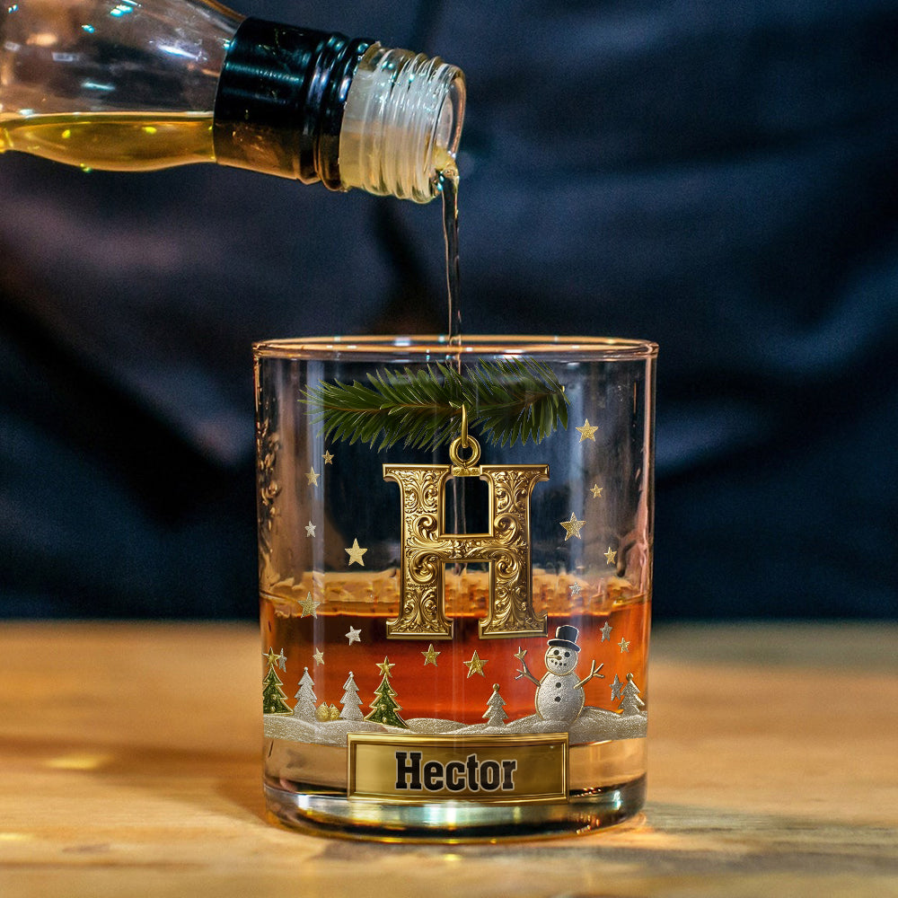 Merry Christmas! - Personalized Family Whiskey Glass