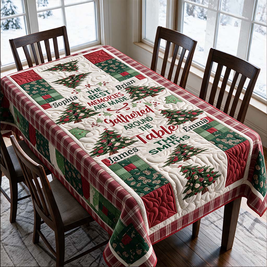 The Best Memories - Personalized Family Table Cloth Cover