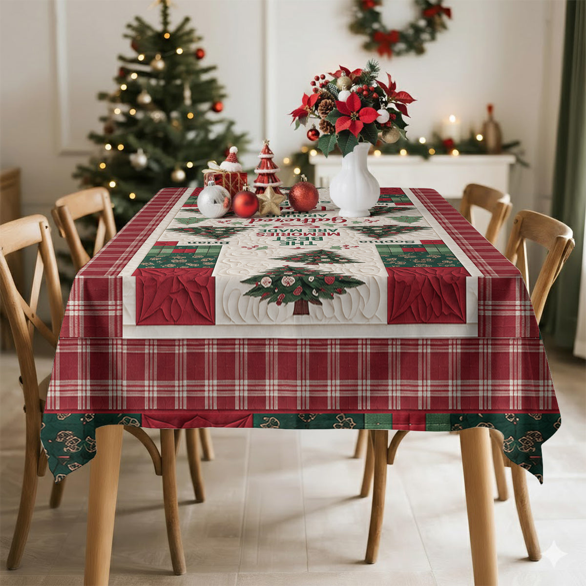 The Best Memories - Personalized Family Table Cloth Cover