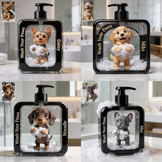 Wash You Paws - Personalized Dog Pump Dispenser