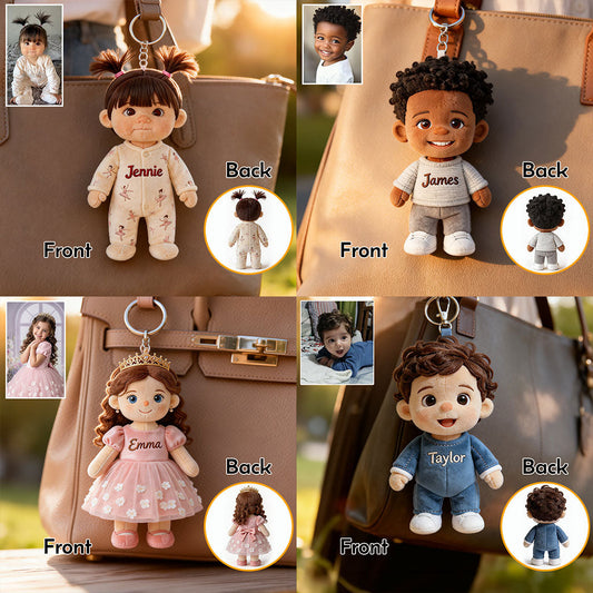 Mini Me - Personalized Kid Plush Keychain