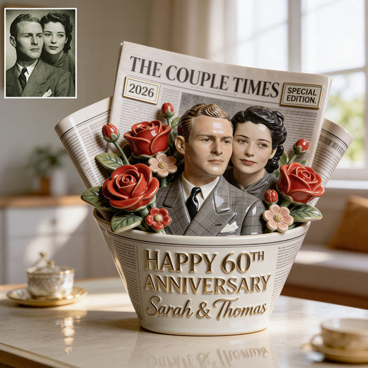 The Couple Times - Personalized Couple Custom Shaped Acrylic Plaque