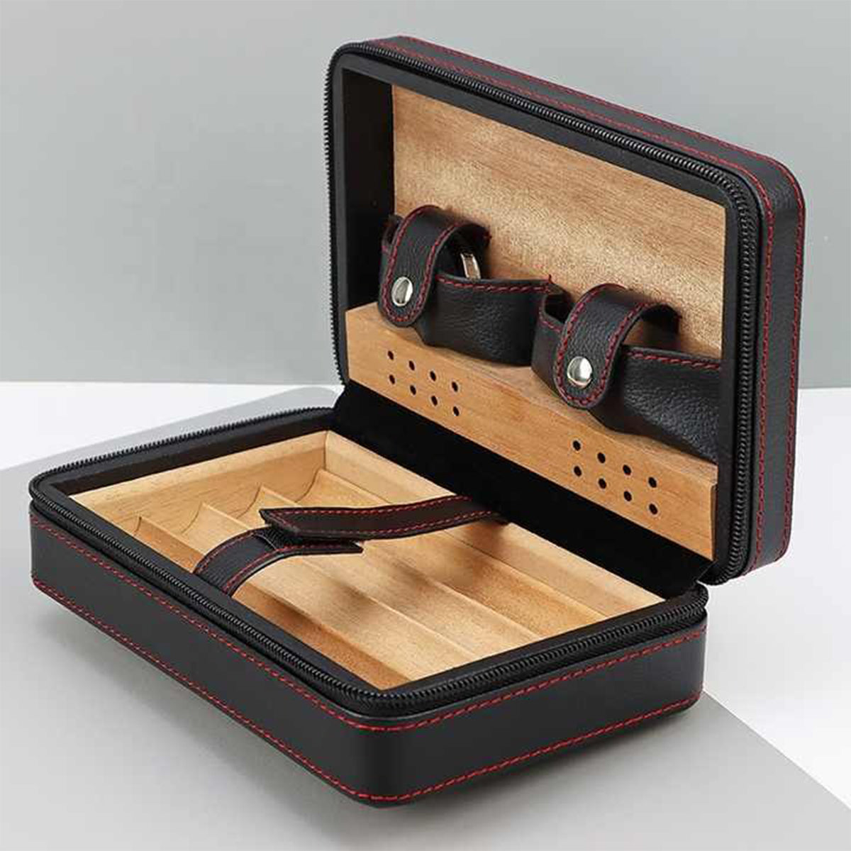 Whiskey & Cigar Gorilla - Personalized Whisky Travel Cigar Humidor Case