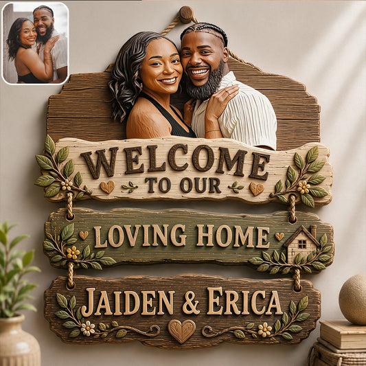 Welcome To Our Home - Personalized Family Pallet Wood Sign