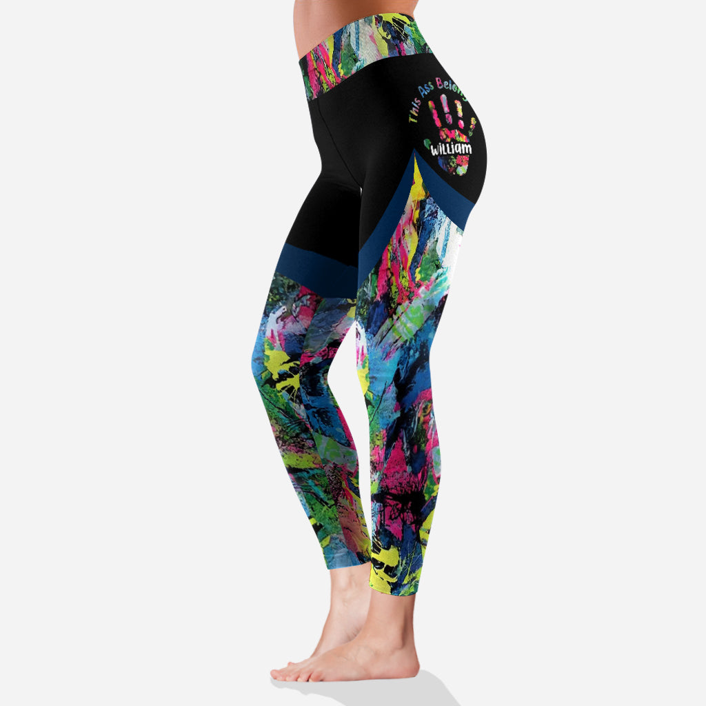 This Ass Is Taken Naughty Gifts For Her - Personalized Couple Leggings