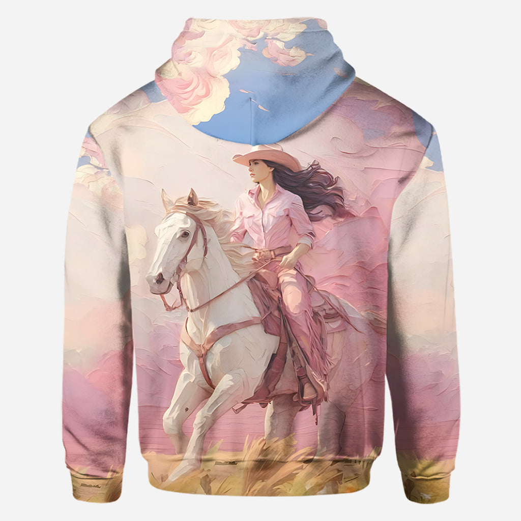 Pink Cowgirl - Personalized Cowgirl All Over Shirt
