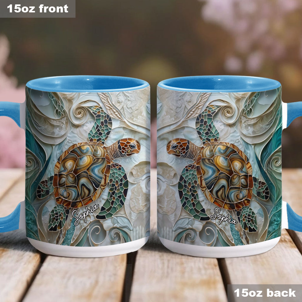 Love Turtles - Personalized Turtle Accent Mug