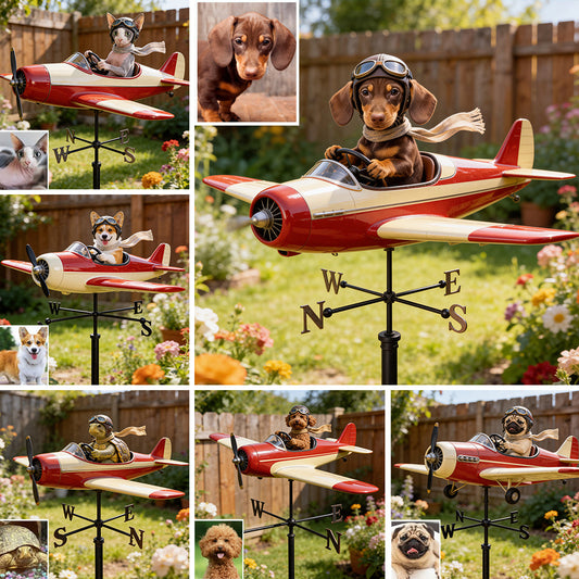 Must-have Item for Your Garden, Pet Lover Gift - Personalized Dog Weather Vane
