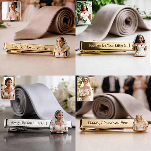 On My Wedding Day - Personalized wedding Tie Clip