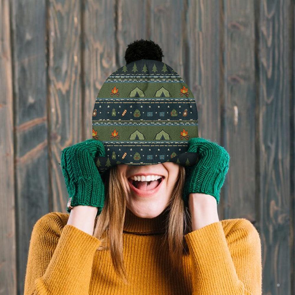 Outdoor Adventure - Personalized Camping Beanie Hat