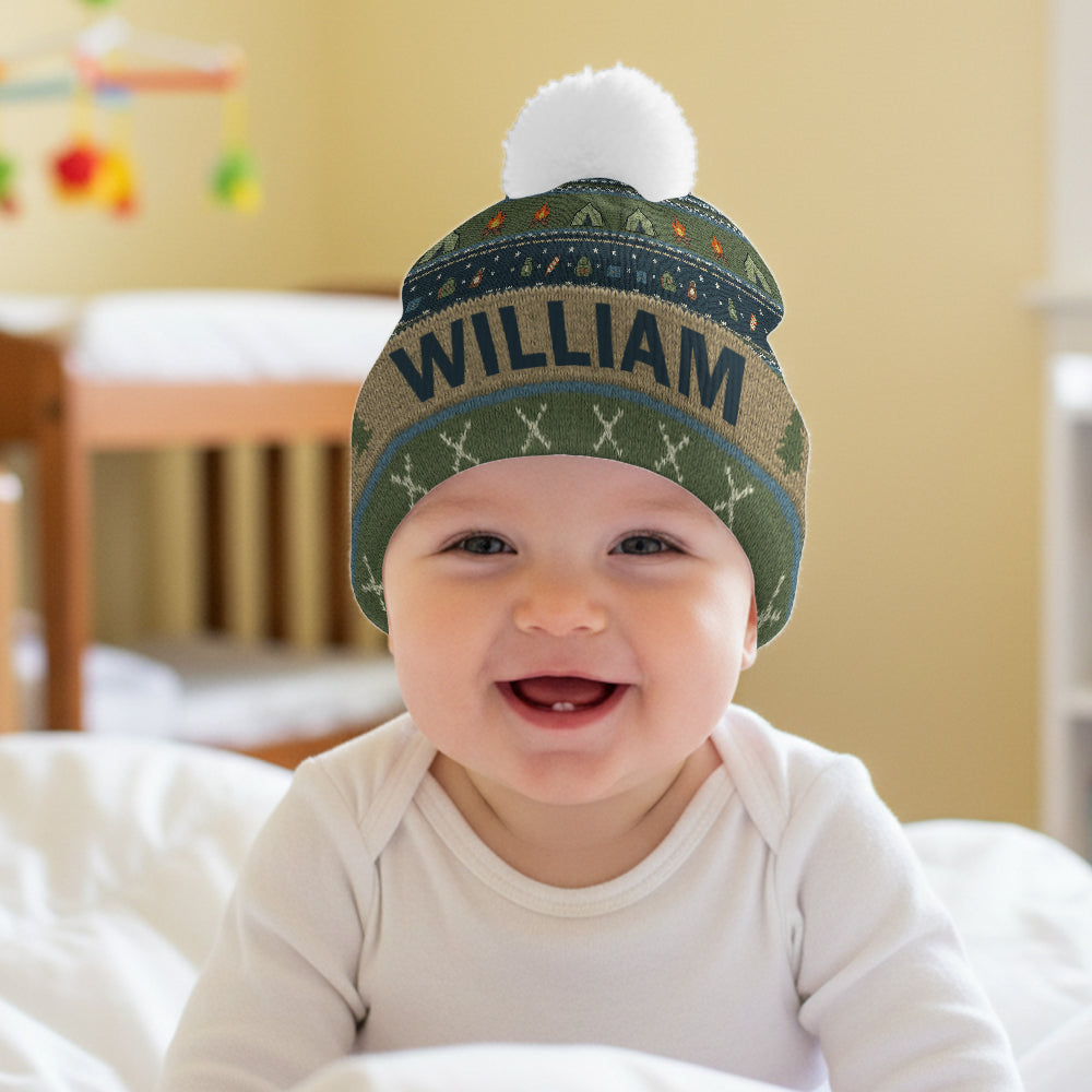 Outdoor Adventure - Personalized Camping Beanie Hat