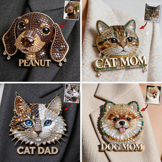 Unique Gift For Pet Lover - Personalized Dog Pin