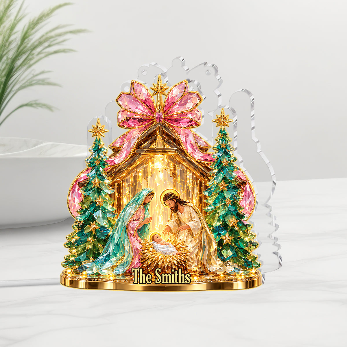 O Holy Night - Personalized Christian Acrylic LED Night Light