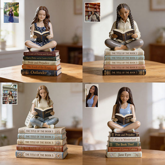 Reading Book - Personalized Book Premium 3D Figurine