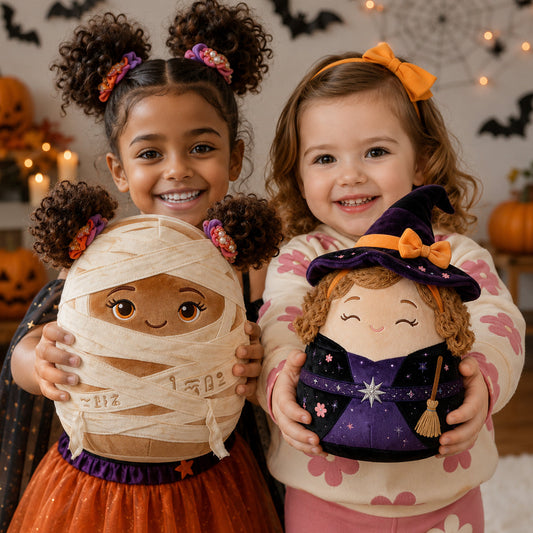 Halloween Costume Vibes - Personalized Kid Premium Faux Fur Pillow