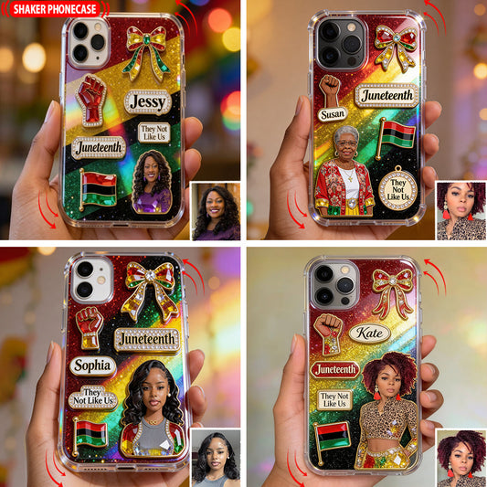 They Not Like Us - Personalized African American Shaker Phone Case