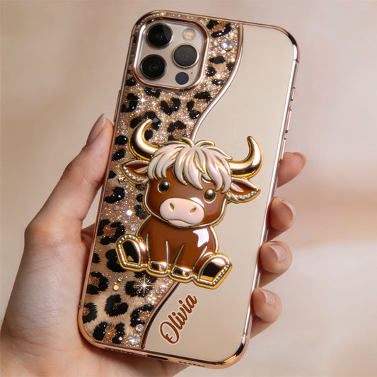 Love Highland Cows - Personalized Highland Cow Full Print Phone Case