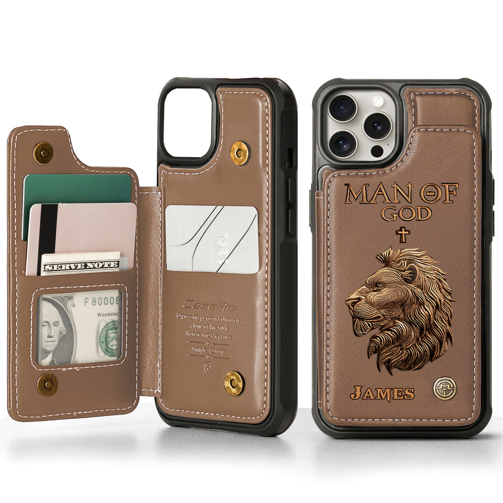 Man Of God - Personalized Christian Wallet Phone Case