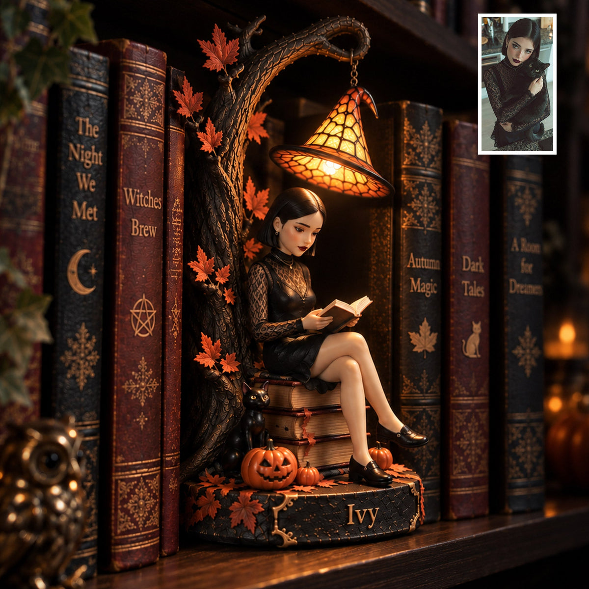 Not Every Witch Lives In Salem - Personalized Witch Bookshelf Lamp