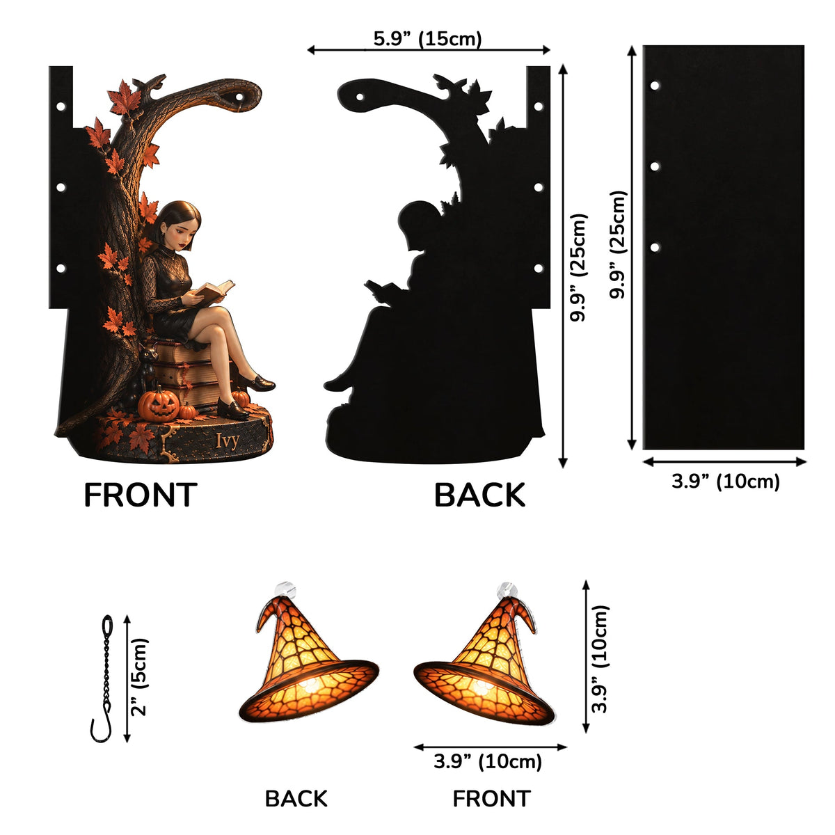 Not Every Witch Lives In Salem - Personalized Witch Bookshelf Lamp
