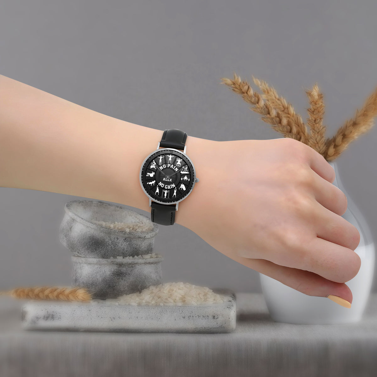 No Pain No Gain - Personalized Fitness Hand Watch