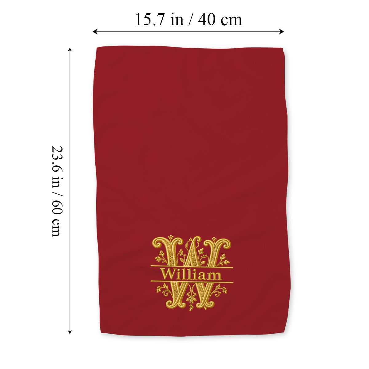 Initial Napkin - Christmas Gift - Home For The Holidays - Personalized Family Towel