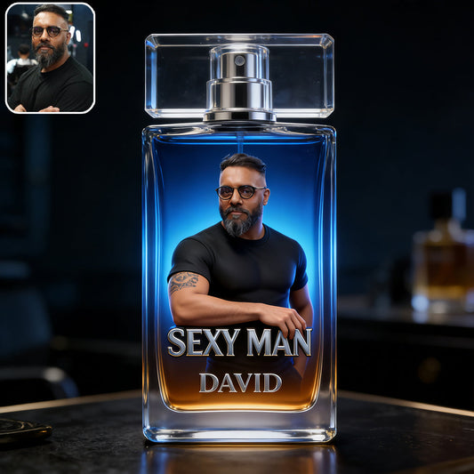 Luxury Gifts For Man - Custom From Photo - Personalized Father Refillable Perfume Bottle