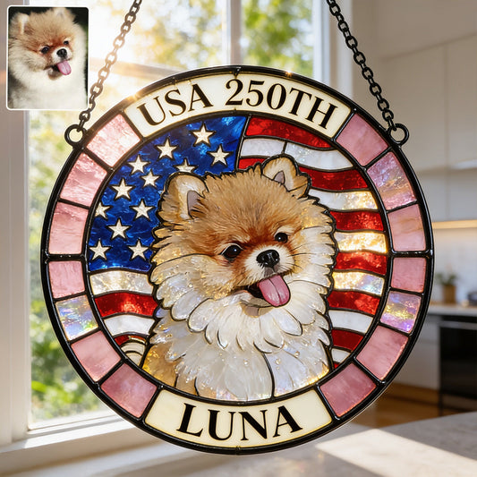 Custom From Any Photo - Personalized Dog 3D Printed Glass Suncatcher