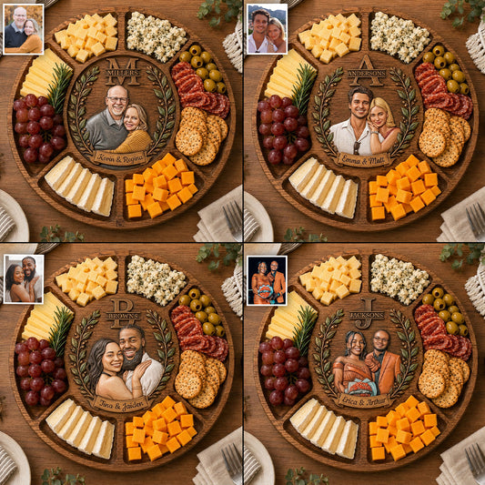 Perfect Couple Gift - Personalized Couple Wood Tray